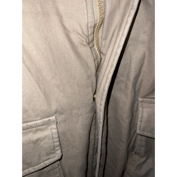 LL Bean Freeport Maine Insulated tan Bomber Jacket Mens Long XL Made in USA 90s - Picture 6 of 10